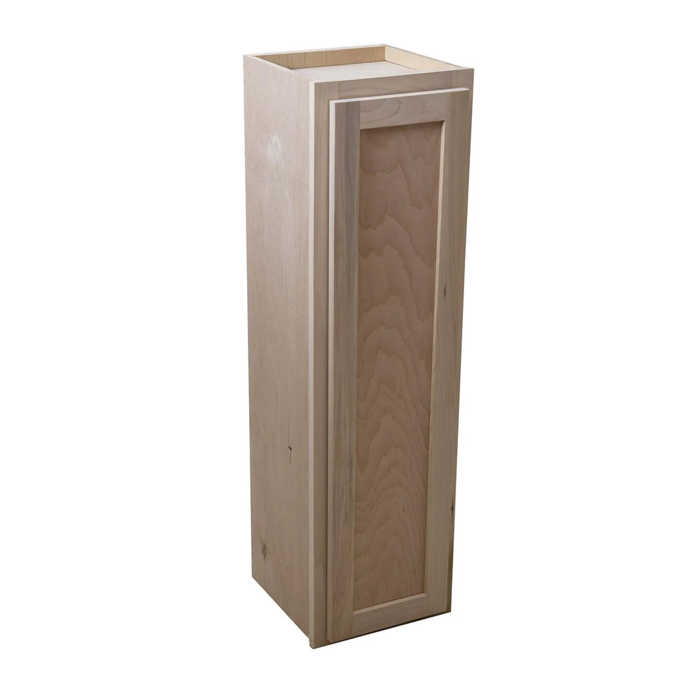 Kitchen Wall Cabinet | Unfinished Poplar | Shaker Style | 12x42x12 in